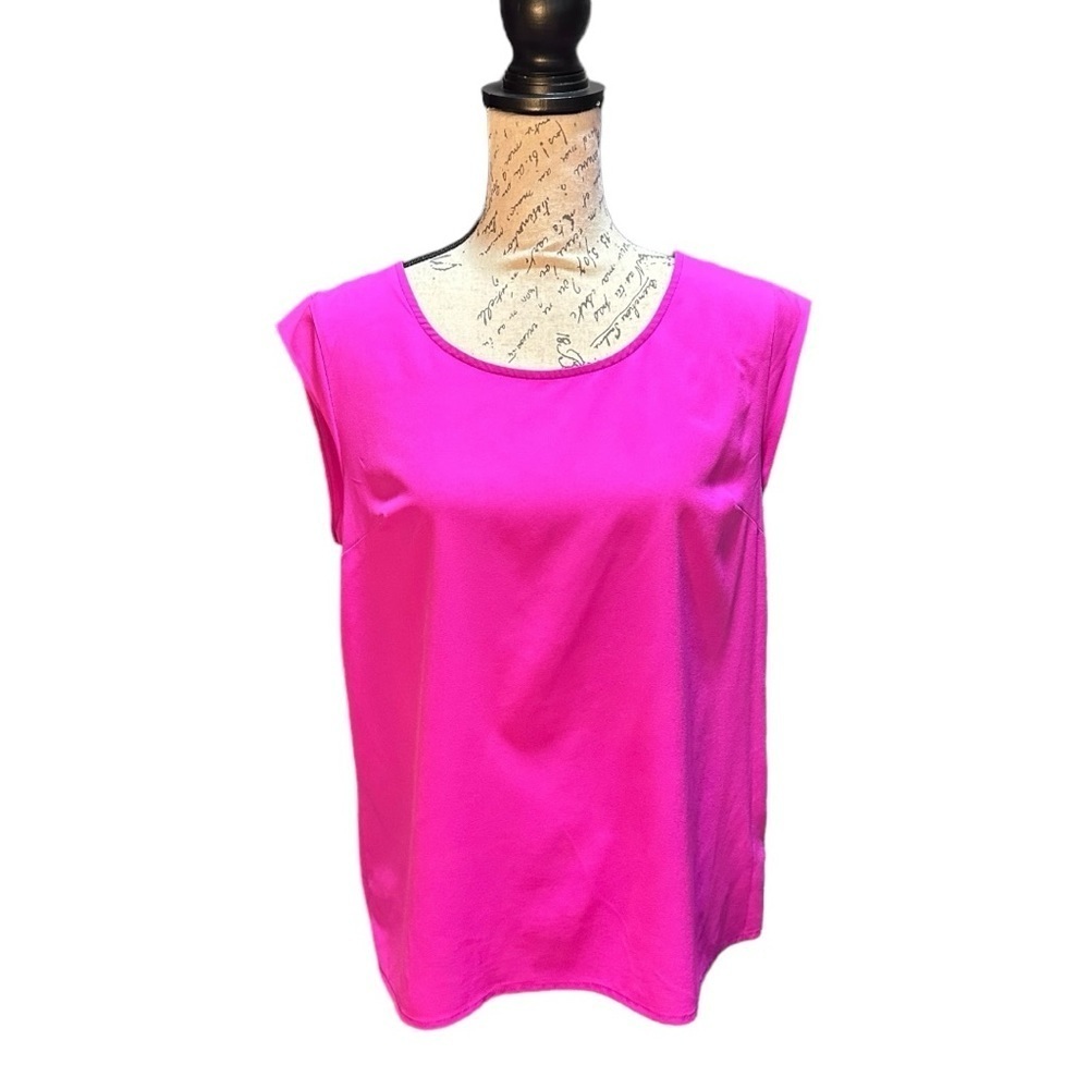 Merona Fuchsia Sleeveless Blouse Size Large